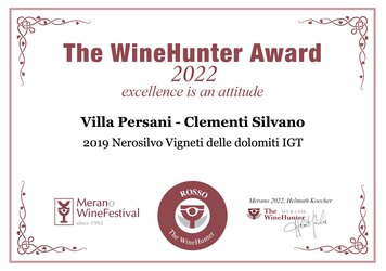 The WineHunter Award 2022 - Merano Wine Festival - NeroSilvo IGT Rosso Dolomiti